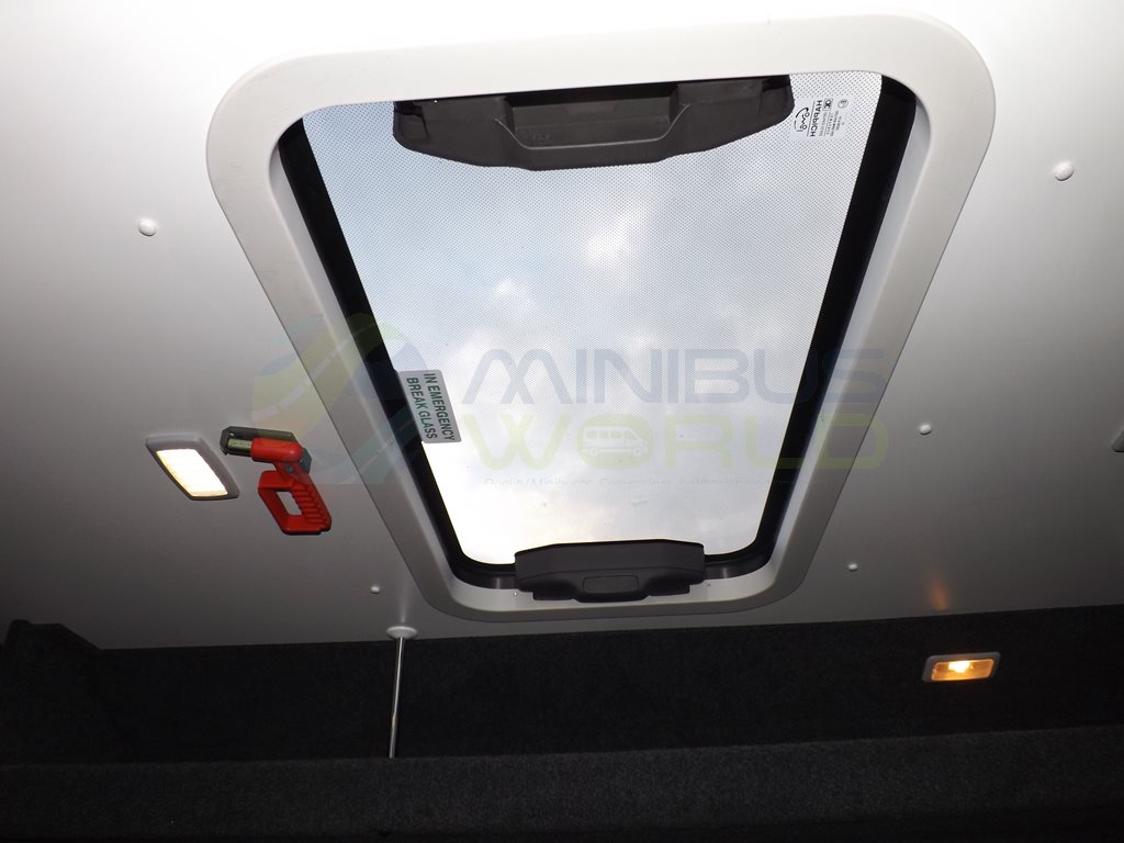 17 Seat Peugeot Boxer Drive On Car Licence School Minibus Leasing Interior Roof Hatch