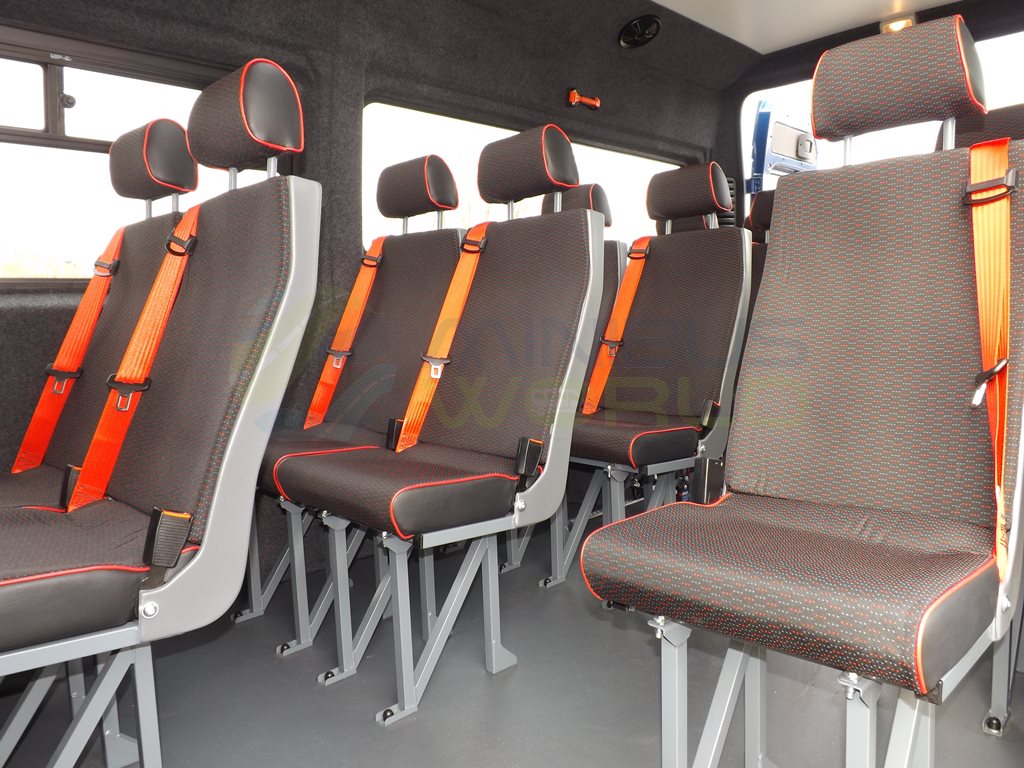 17 Seat Peugeot Flexi School Minibus Leasing Interior Seat Front