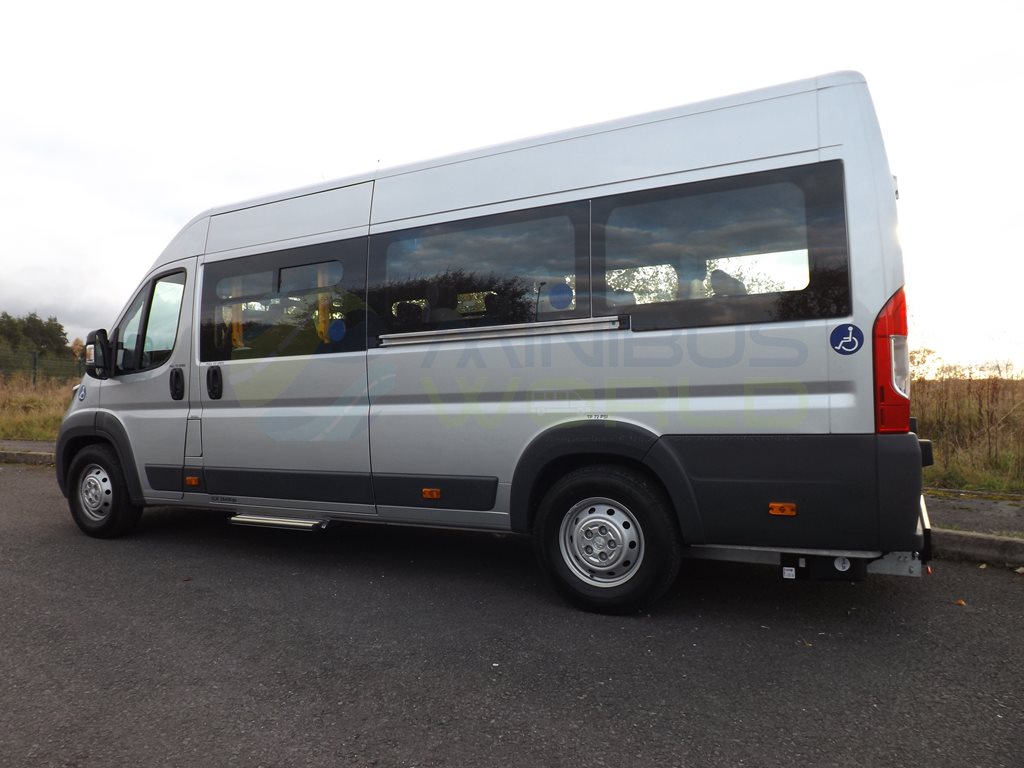 17 Seat Peugeot Boxer Wheelchair Accessible Minibus Leasing Exterior Rear Right