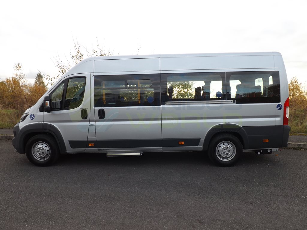 17 Seat Peugeot Boxer Wheelchair Accessible Minibus Leasing Exterior Right