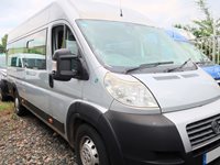 Fiat Ducato LWB 14 Seat Minibus in Silver with Luggage Racks