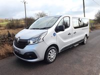 Renault Trafic LL29 Energy Euro 6 ULEZ Compliant 9 Seater Wheelchair Accessible Minibus in Silver with Electric Lift Air Con and Parking Sensors