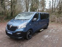 NO VAT Renault Trafic LL29 Business Energy Euro 6 ULEZ Compliant 9 Seat Wheelchair Accessible Minibus in Blue with Electric Lift and Air Con
