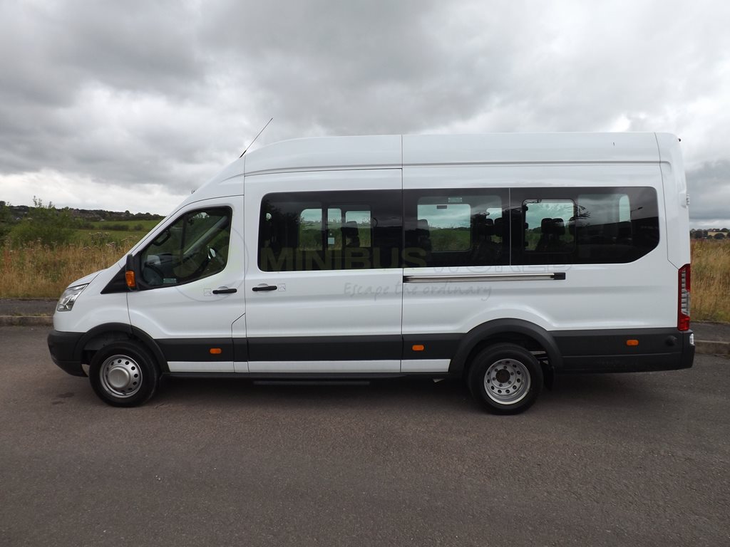 17 Seat Ford Transit Drive on D1 Minibus Leasing Exterior Nearside