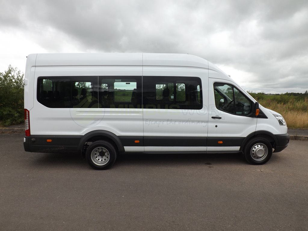 17 Seat Ford Transit Drive on D1 Minibus Leasing Exterior Offside
