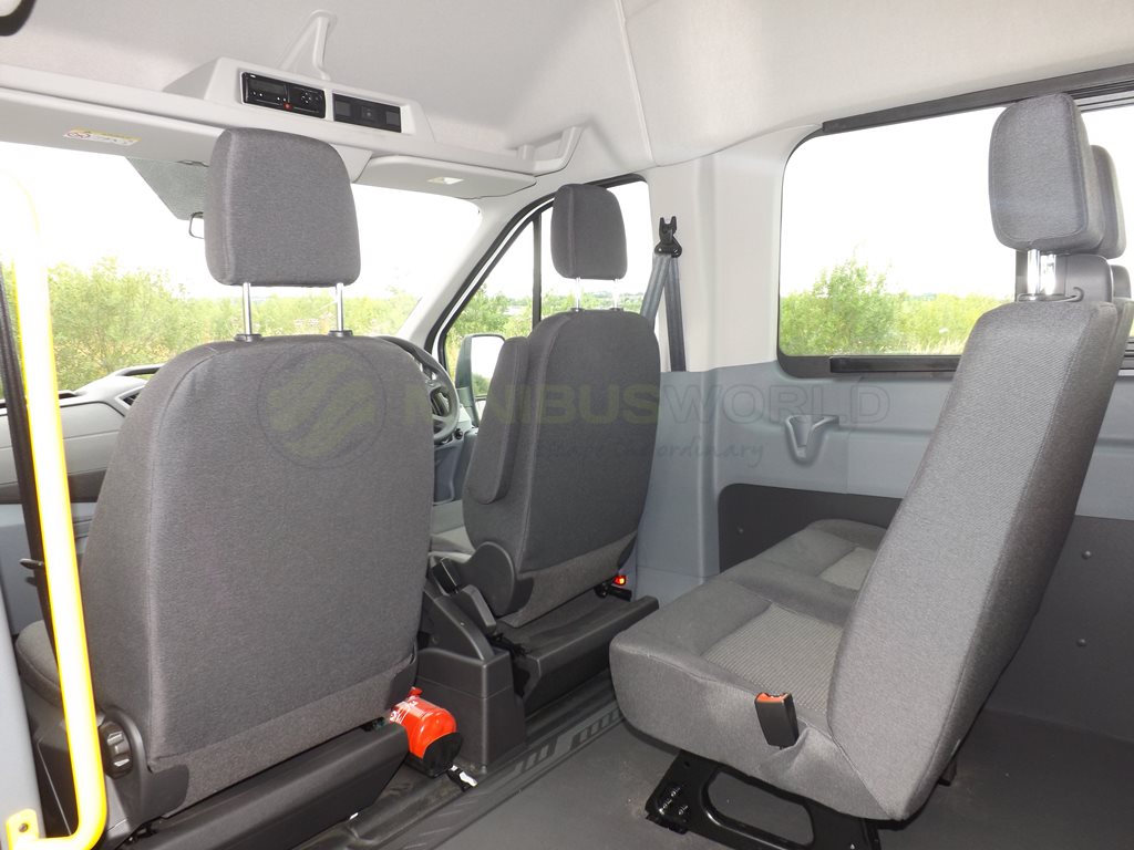 17 Seat Ford Transit Drive on D1 Minibus Leasing Interior Seating