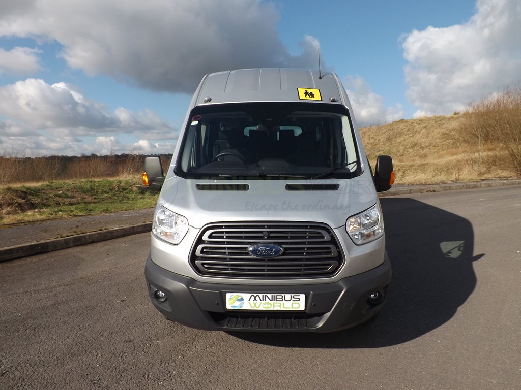 17 Seat Ford Transit Wheelchair Accessible Minibus Leasing Exterior Front