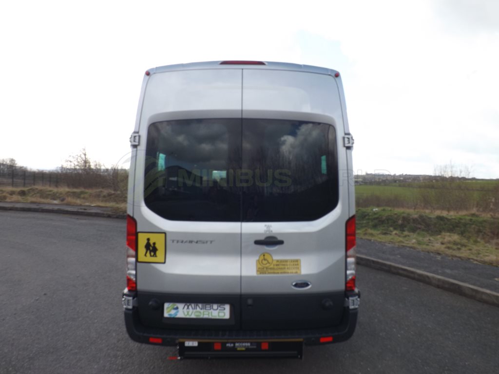 17 Seat Ford Transit Wheelchair Accessible Minibus Leasing Exterior Rear