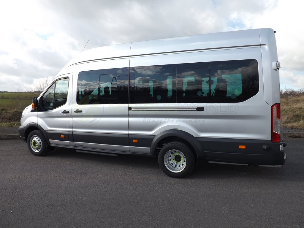 17 Seat Ford Transit Wheelchair Accessible Minibus Leasing Exterior Rear Right