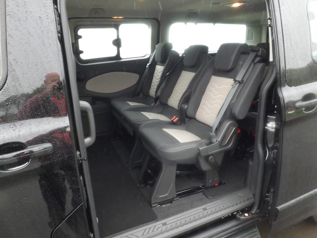 Black Ford Tourneo Minibus with Side Access