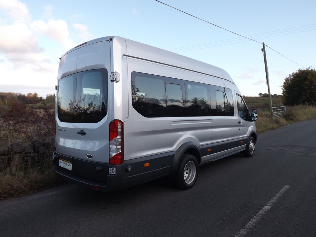 Ford Transit 17 Seat Euro 6 ULEZ Compliant PSV Minibus in Moondust Silver with Low Visibility Pack