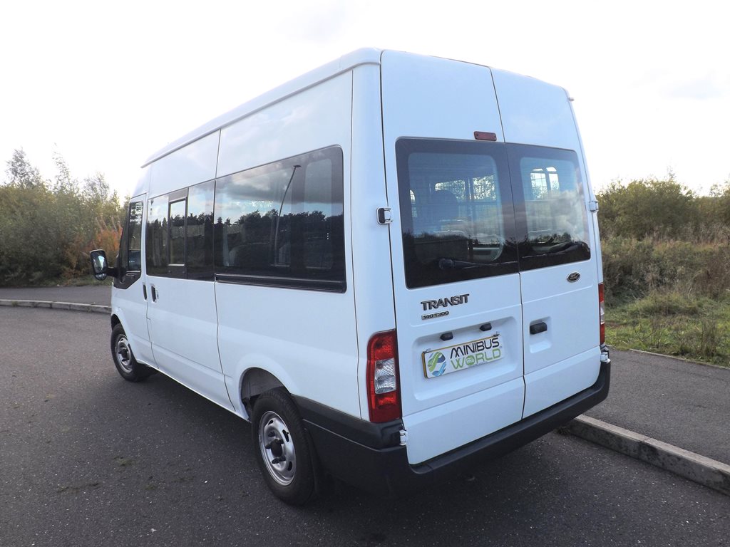Ford Transit MWB Twin Sliding Doors 9 Seat 140PS Wheelchair Accessible Minibus with Onboard Lift Full Floor Tracking and Removable Seating