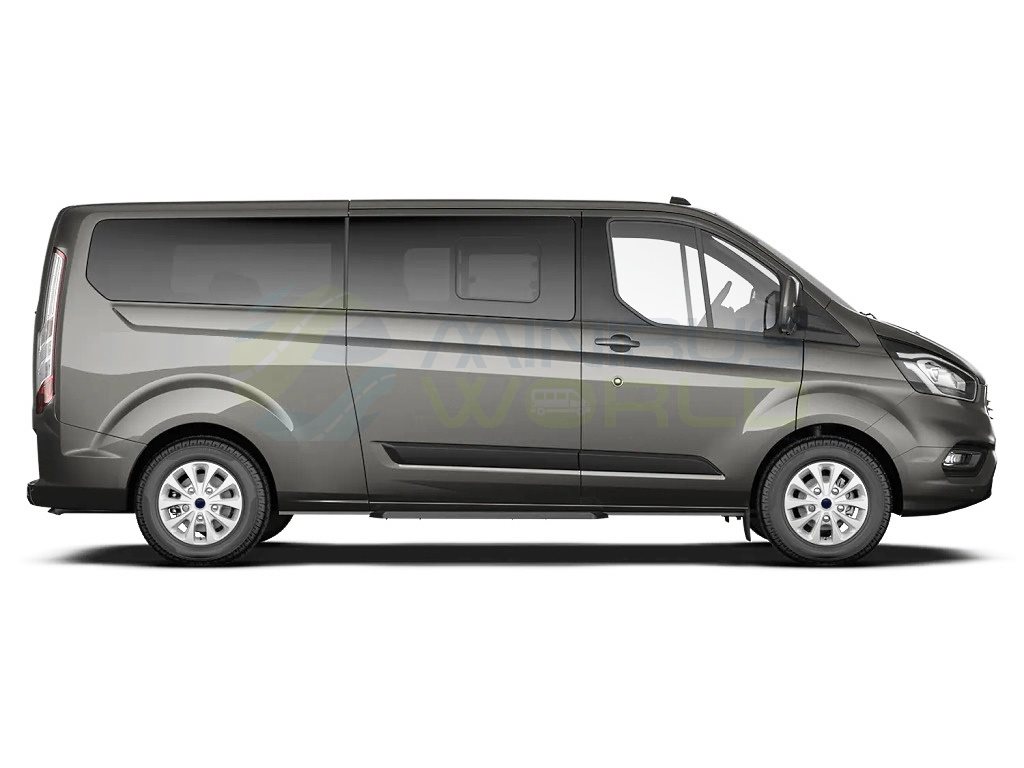 New Ford Transit Custom Limited M1 Registered Euro 6 ULEZ Compliant L2H1 CanDrive EasyOn 9 Seat Wheelchair Accessible Minibus with Telescopic Ramps in Diffused Silver