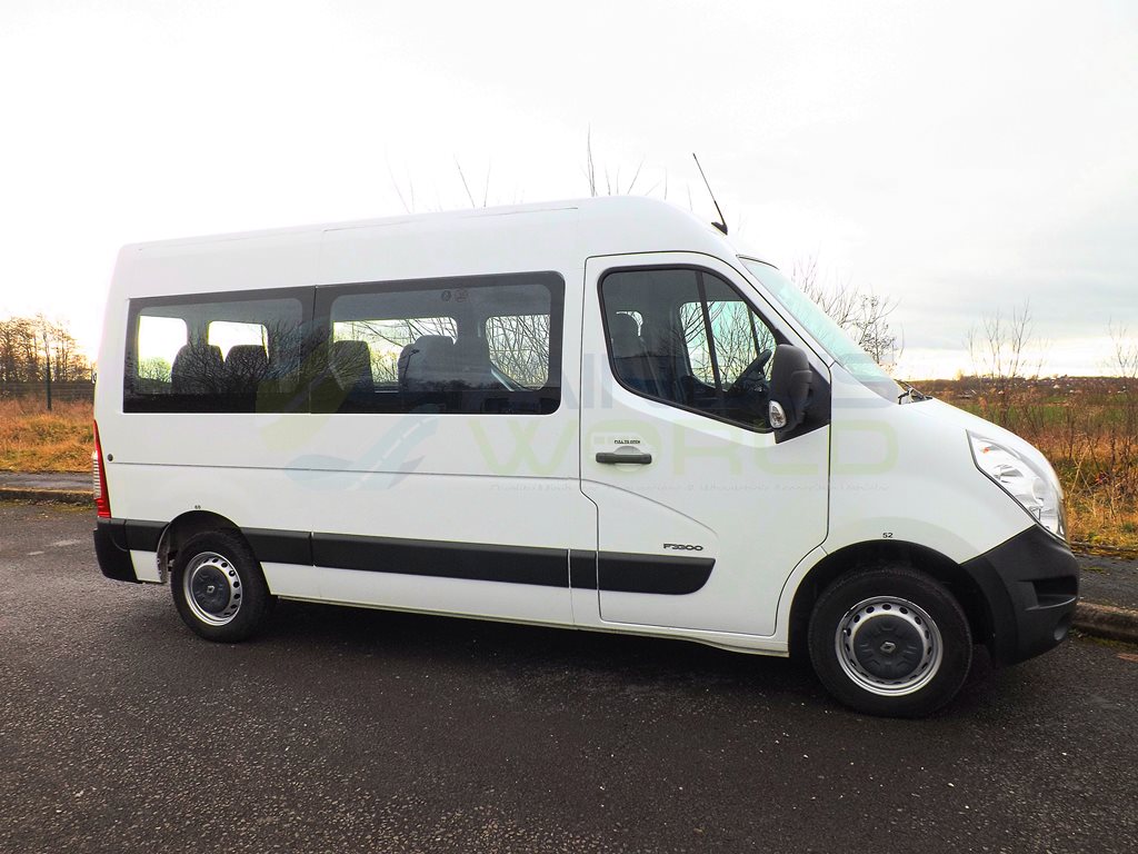 New Vauxhall Movano 9 Seat Minibus with Removable Seating