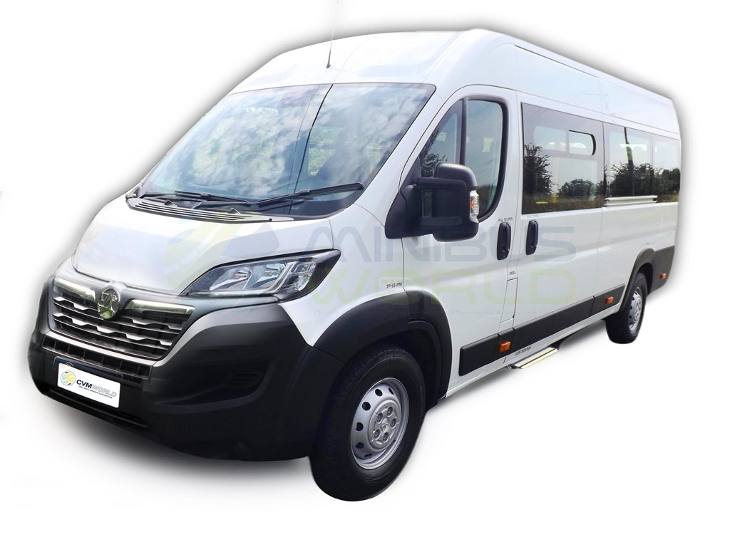 New Vauxhall Movano CanDrive Maxi Euro 6 ULEZ Compliant 17 Seat Minibus in Icy White