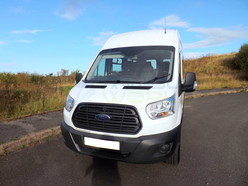 Brand New Ford Transit CanDrive EasyOn M1 Registered Euro 6 ULEZ Compliant 9 Seat Wheelchair Accessible Minibus with Onboard Lift in White For Sale