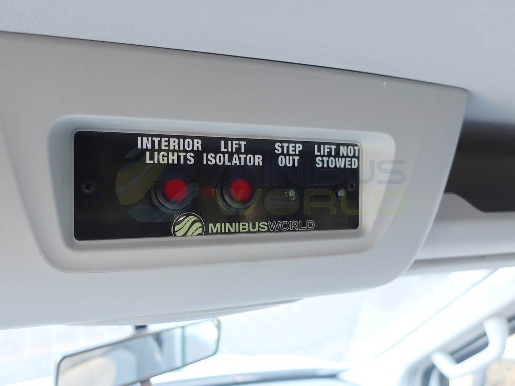 Maxus eDeliver9 Seat Minibus Internal Lift Step Controls