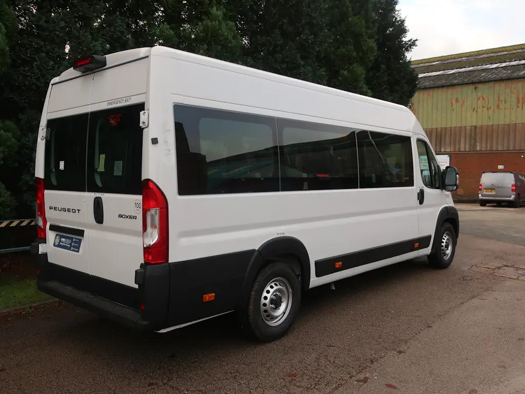 Peugeot-Boxer-Professional-17-Seat-EasyOn-Wheelchair-Accessible-Minibus-With-Onboard-Lift-For-Sale-External-Rear-Right