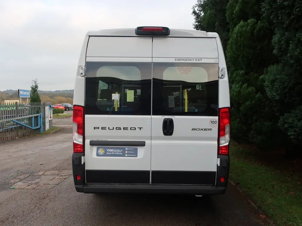 Peugeot-Boxer-Professional-17-Seat-EasyOn-Wheelchair-Accessible-Minibus-With-Onboard-Lift-For-Sale-External-Rear