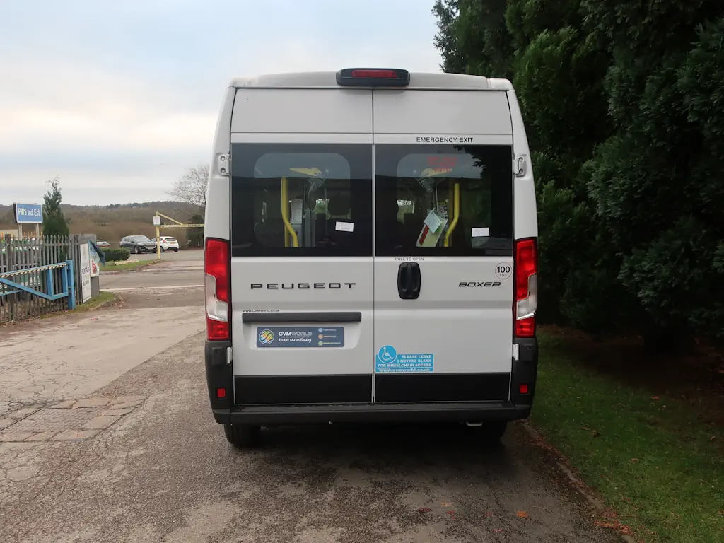 Peugeot-Boxer-Professional-9-Seat-EasyOn-Wheelchair-Accessible-Minibus-With-Onboard-Lift-For-Sale-External-Rear