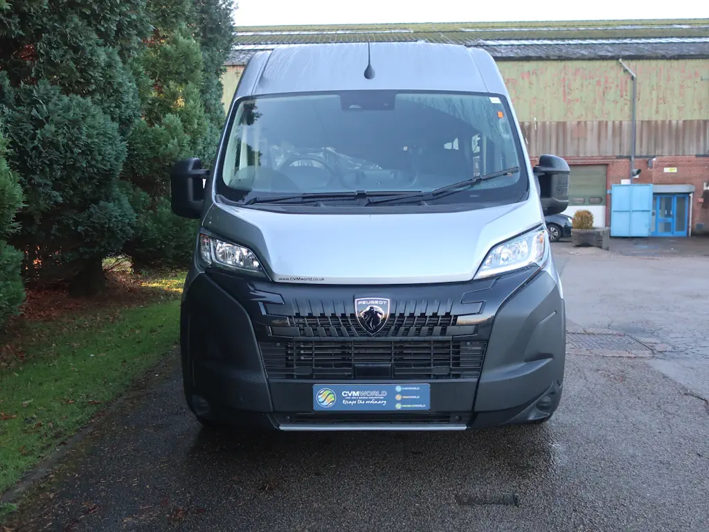 Peugeot-Boxer-Professional-L3-H2-14-Seat-EasyOn-Wheelchair-Accessible-Minibus-With-Onboard-Lift-For-Sale-External-Front