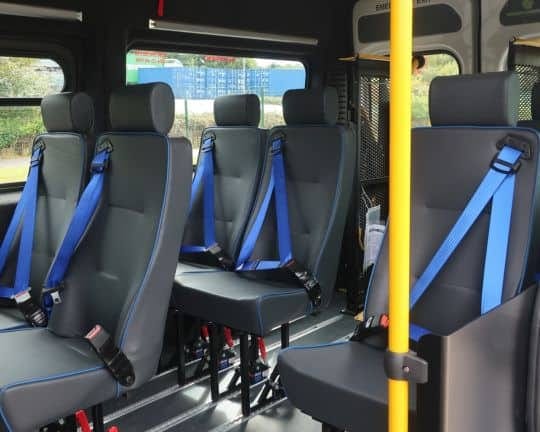 Compact Accessible Minibus Interior