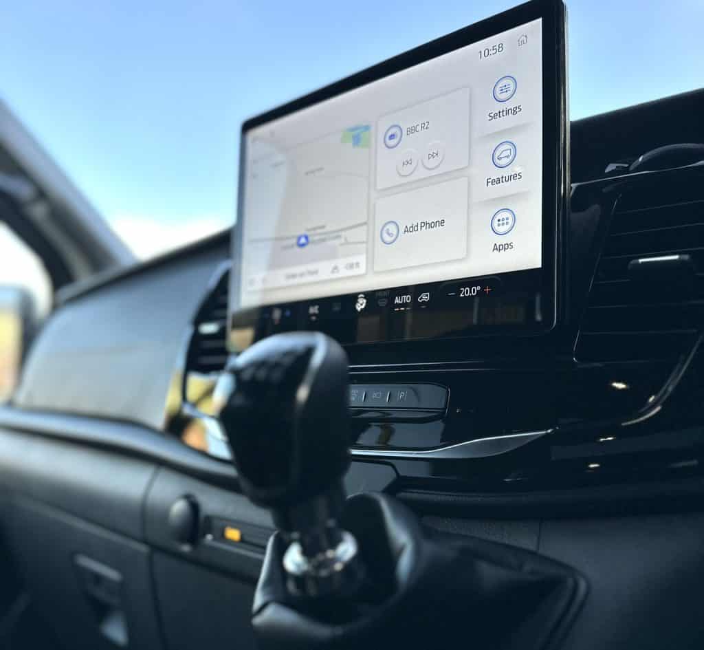 Dashboard and driver controls in the 2025 Transit Trend 17‑Seat Minibus