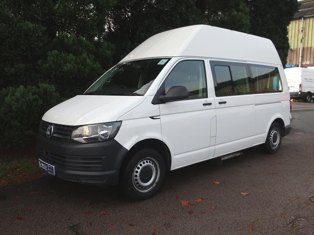 Volkswagen-Transport-High-Roof-9-Seat-Wheelchair-Accessible-Minibus-External-Front-Nearside