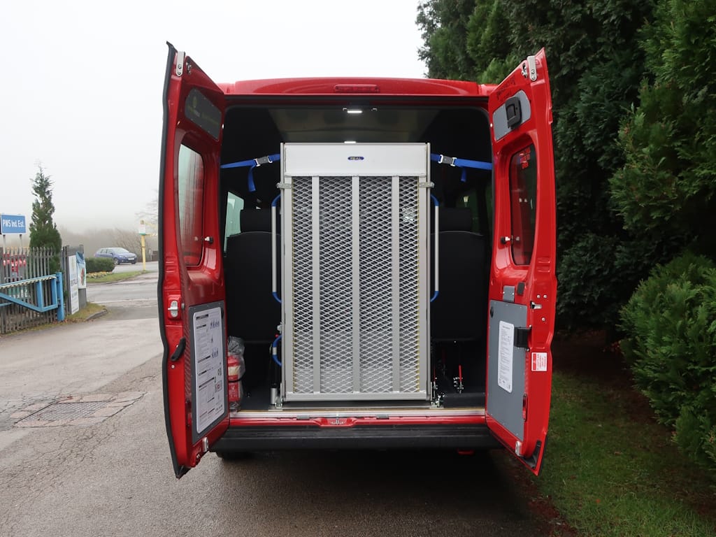 Vauxhall-Movano-17-Seat-maxi-Tizziano-Red-External-Rear-Door-Open